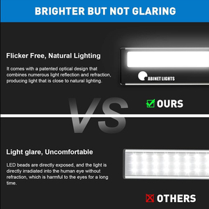 Modern <b>Indoor</b> LED Cabinet Motion <b>Sensor</b> <b>Lights</b> Dimmable Rechargeable Wireless Stick-On Night <b>Light</b> for Stairs Closets & Cabinets - Product Image 4