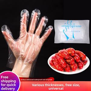 Gants jetables en PE de qualité alimentaire pour ménage, cuisine, pâtisserie, restauration, soins de beauté, film plastique épais <span class=keywords><strong>et</strong></span> durable, sucre pour gelée - Product Image 5