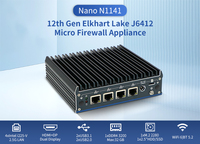 IWILL N1141 J6412 Firewall Hardware Quad Core Mini Pc Intel Celeron Procesador 4x2,5G Puertos de red con una aplicación móvil
