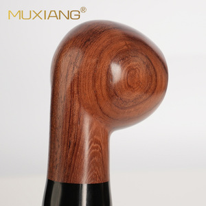 Muxiang Rosewood Smoking Pipe Bent Type Handmade Solid Wood Tobacco Pipe With Air Chamber - Product Image 4