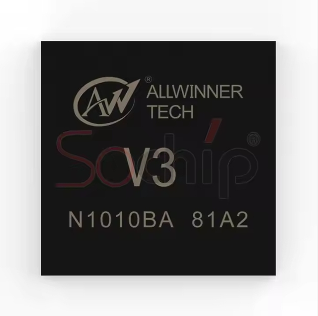 2024 Soc Integrated Circuit 1680pcs Ethernet Integrated an Internal 10/100M PHY FBGA 259 BALLS Allwinner V3