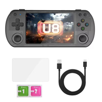Console de jeu portable rétro U8 Open Source avec écran IPS de 4,0 pouces, système Linux, lecteur vidéo de poche portable, 64 Go/128 Go, R36S, format horizontal
