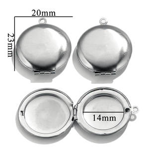 Collier avec pendentif médaillon photo, style rétro, relief floral, Saint Benoît, cœur, acier inoxydable, pendentifs médaillon photo - Product Image 6