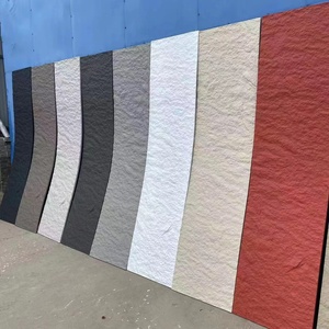 Super lusso leggero PU cultura pelle di pietra grande bordo un pannello una parete decorazione poliuretano finta pietra - Product Image 1