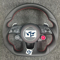 Custom Design Carbon Fiber Steering Wheel for Audi RS A3 A4 A5 A6 C7 B8 R8 S3 S4 S5 Q3 Q5 Q7 A7 S7 TT RS3 RS5 RS6 RS7 B9