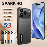 Nuevo Teléfono Spark 40 para Comunicación Diaria, 16GB+1TB, Pantalla de 7.3 Pulgadas, Cámara HD, Batería de Larga Duración, Desbloqueo Facial, Teléfono Celular Práctico