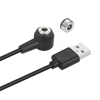 Cable de Alimentación Magnético HYTEPRO M525 de 2 Pines en Ángulo Recto, 6A de Alta Corriente para Dispositivos Médicos y Electrónicos Portátiles