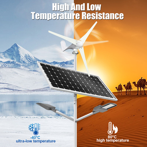 Cho gió-năng lượng mặt trời Hybrid ánh sáng đường phố với năng lượng mặt trời bảng điều khiển và tuabin gió IP65 đánh giá LED đường cao tốc hệ thống chiếu sáng - Product Image 3