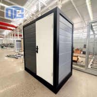 Unité de toilettes portables de luxe en acier avec douche et toilettes, salle de bain mobile préfabriquée moderne, salle de bain portable pour le camping