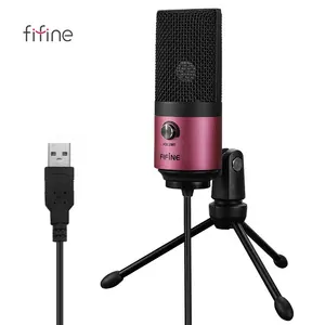 FIFINE AmpliGame USB Microphone,PC Gaming Recording Desktop Laptop Mic,RGB  Streaming Podcasting Mic for Online Game,Zoom-White - AliExpress