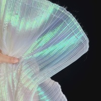 Tissu Organza Plissé Texturé Style Européen Total Link Bright, Modèle Universel pour Décoration de Mariage, Fil de Modélisation Florale