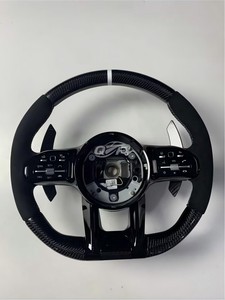 Volant de voiture sport noir en cuir W204 W205 AMG CLA, <span class=keywords><strong>prix</strong></span> promotionnel pour <span class=keywords><strong>Mercedes</strong></span>-Benz - Product Image 6