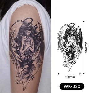 Succo di erbe personalizzato impermeabile corpo mezzo braccio del tatuaggio adesivo Semi-permanente e temporaneo per gli uomini e le donne - Product Image 4