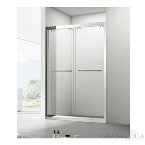 Commercio all'ingrosso pulito in <span class=keywords><strong>vetro</strong></span> temperato bagno <span class=keywords><strong>doccia</strong></span> porte scorrevoli per la costruzione di - Product Image 6