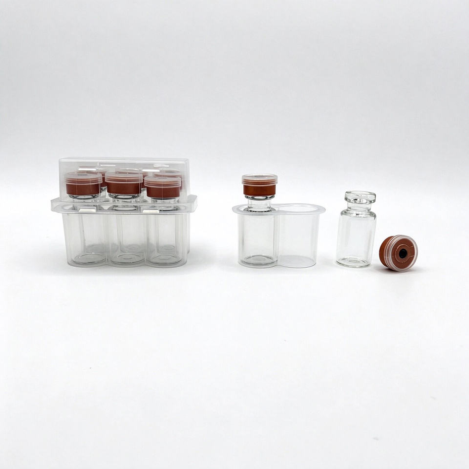Clear Glass Vial Bottle with Crimp Top, Small Sample Storage Vial ...