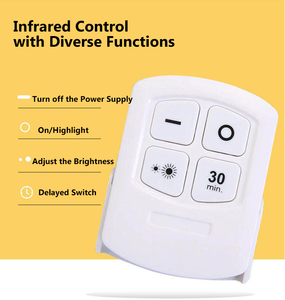 ไฟ LED แบบ Puck ยี่ห้อ <span class=keywords><strong>Natty</strong></span> COB สว่างพิเศษ 150 ลูเมน พร้อมรีโมทคอนโทรลไร้สาย ใช้แบตเตอรี่ เหมาะสำหรับตู้ - Product Image 5