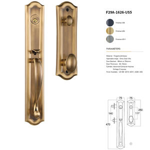 Poignée de meuble en cuivre massif, finition bronze classique brillant, pour armoire, mur et tiroir - Product Image 1