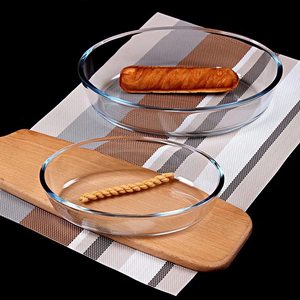 Utensilios de cocina de vidrio de borosilicato, plato de cazuela ovalada, vidrio para hornear, utensilios de vidrio esenciales para hornear - Product Image 2
