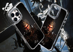 Black Myth Wukong Lens Bracket Kicksand Back Funda para teléfono celular para iPhone 16 Pro Max Clear Shell a prueba de golpes 2024 New SE4 - Product Image 6