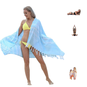 Meilleur prix haute qualité nid d'abeille motif Peshtemal <span class=keywords><strong>Fouta</strong></span> coton turc personnalisé tissu éponge serviettes <span class=keywords><strong>de</strong></span> <span class=keywords><strong>plage</strong></span> usages multiples - Product Image 1