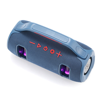 Haut-parleur portable Bluetooth stéréo avec basses, tissu imperméable, lumière LED RVB, double haut-parleur actif BT, TG-694