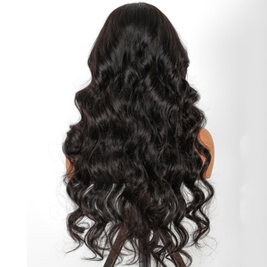 วิกผมแท้สีดำธรรมชาติแบบลอนคลื่น HD Lace Front Wig ผมนุ่มลอนเต็ม  พร้อมผมไลน์ที่ถอนมาแล้ว สำหรับการสั่งซื้อจำนวนมาก - Product Image 2