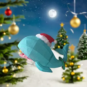 Небесно-голубая Железная Ткань Дельфин уличные рождественские огни украшения для праздничного сезона