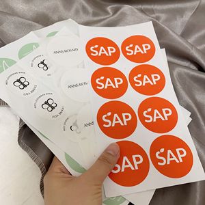 Caja de seguridad personalizada, etiqueta de sellado, hoja adhesiva, rollos de cinta adhesiva, cajas de embalaje de papel de impresión de logotipo para pequeñas empresas - Product Image 5