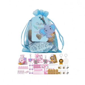 Porte-clés Éléphant Baptême Promotionnel - Personnalisable Multicolore avec Impression Sérigraphique pour Décoration de Fête d'Anniversaire et Usage Professionnel - Product Image 1