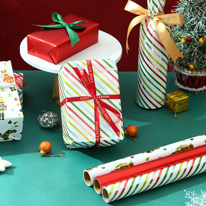 Wholesale 80g Christmas Gold Metallic <b>Paper</b> <b>Tissue</b> 43*300cm Gift Luxury Custom Packaging <b>Wrapping</b> <b>Paper</b> Roll - Product Image 2