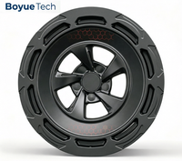 Rines de Aleación de Cinco Birlos para Todoterreno, Forjados en una Sola Pieza, Color Negro Mate, PCD 5*108 112 114.3 115 120 130, para Camionetas SUV