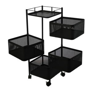 Корзины для хранения из углеродистой стали с четырехслойным контейнером для пищевых продуктов - Product Image 6