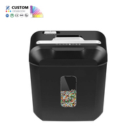 Ofitech-Mini déchiqueteuse électrique portable à coupe croisée, machine à découper les documents, les factures, le papier, la papeterie et le bureau.