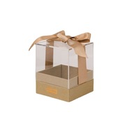 Boîte à bonbons carrée de qualité supérieure, en plastique transparent PVC, pour chocolats, bonbons, biscuits, emballage, boîte de rangement