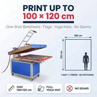 Máquina de Prensa de Calor Manual de Gran Formato, Prensa de Transferencia de Calor Industrial para Impresión por Sublimación en Tela