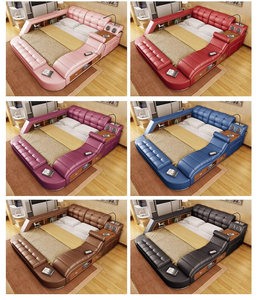 <span class=keywords><strong>Cama</strong></span> <span class=keywords><strong>Inteligente</strong></span> de Estilo Moderno con Masaje, Altavoz USB y Estructura de Madera Tamaño King - Product Image 4