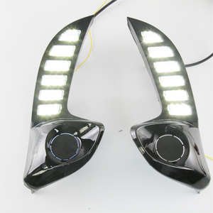 Feu de jour LED drl pour <span class=keywords><strong>toyota</strong></span> vios <span class=keywords><strong>yaris</strong></span> <span class=keywords><strong>2020</strong></span> 2021 2022 clignotant dynamique jaune voiture DRL feu antibrouillard lumière de jour - Product Image 5