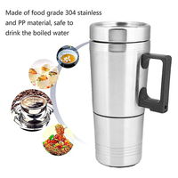 Tasse électrique de voyage portative d'acier inoxydable pour le produit automatique de l'électronique des voitures 400ml