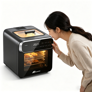 Four à friture <span class=keywords><strong>sans</strong></span> <span class=keywords><strong>huile</strong></span> Anbolife de 13 L avec double fenêtre de visualisation et écran tactile intelligent, <span class=keywords><strong>appareil</strong></span> de <span class=keywords><strong>cuisson</strong></span> <span class=keywords><strong>sans</strong></span> <span class=keywords><strong>huile</strong></span> pour la maison et le commerce - Product Image 5