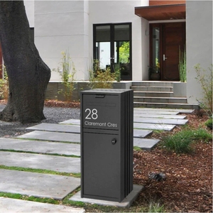 Buzón de Correos Independiente de Acero Galvanizado Resistente a la Oxidación, Seguro, con Cerradura, Impermeable, de Gran Capacidad, para Uso Diario en Exteriores - Product Image 2