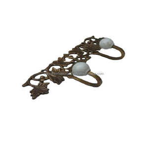 Crochet en tissu en laiton nautique Style vintage élégant pour la décoration intérieure ou le rangement des vêtements - Product Image 4