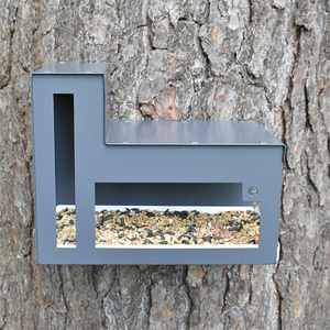 Jh-mech cây gắn hiện đại <span class=keywords><strong>birdhouse</strong></span> với thức ăn khay thép carbon Bird feeders cho ngoài trời - Product Image 4