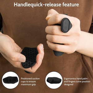 Gants de fitness en silicone CooSport pour l'entraînement en salle de sport, exercices de traction, renforcement de la préhension, musculation, grip en caoutchouc pour la gym - Product Image 5