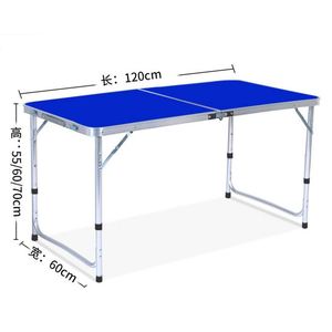 โต๊ะปิกนิกอลูมิเนียมพับได้ - ชุดโต๊ะตั้งแคมป์แบบพกพาสำหรับ 4 ที่นั่ง - Product Image 2