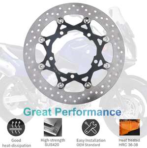 59210-44G11ดิสก์เบรกรถจักรยานยนต์ด้านหน้า310มม. สำหรับ <span class=keywords><strong>Suzuki</strong></span> V Strom DL 650 <span class=keywords><strong>1000</strong></span> GSF 1250 <span class=keywords><strong>GSR</strong></span> 600 750 - Product Image 4