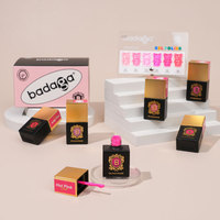 Vernis à ongles en gel UV tendance rose coloré à effet soak-off de la marque Badaga, vernis à ongles longue durée, fournitures de vernis à ongles, rose transparent