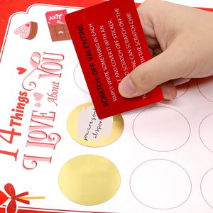 Tarjeta Rasca y Gana Personalizada para el Día de San Valentín, Tarjeta de Juego Rasca y Gana para Aniversario, para Fiestas, Actividad de Lotería Dulce - Product Image 2