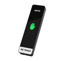 Keysecurity Nouveau bouton de sortie intelligent sans contact pour porte automatique, déverrouillage par geste, 12V/24V NO NC COM, capteur infrarouge ABS, LED, IP53