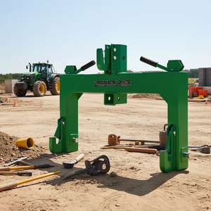 Enganche Rápido para Tractor Categoría 1 Verde, Capacidad de Elevación de 3000 Libras, Ajustable en 5 Niveles, Modelo de 2 Receptores - Product Image 2