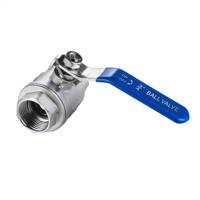 Vanne à boisseau sphérique manuelle JTAIV en acier inoxydable 304, double filetage femelle NPT, à double collier de serrage, pour applications OEM